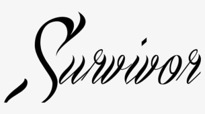 Breast Cancer Survivor Tattoo - Word Survivor In Different Fonts, HD Png Download - Tattoo Transparent PNG Free Download