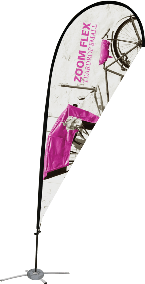 Zoom Flex Tear Drop Flag, HD Png Download - Transparent PNG Free Download