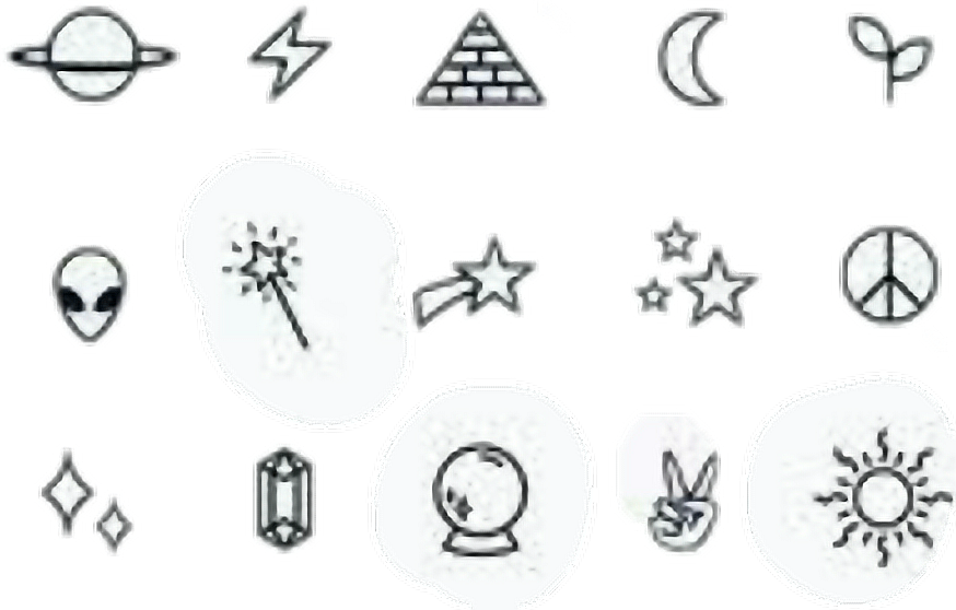 #tumblr #tattoo #galaxy - Simbolo Pompa Di Calore, HD Png Download - Transparent PNG Free Download