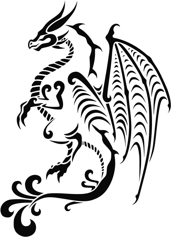 Dragon Tattoo Png File Clipart , Png Download - Dragon Tattoo Coloring Pages, Transparent - Transparent PNG Free Download