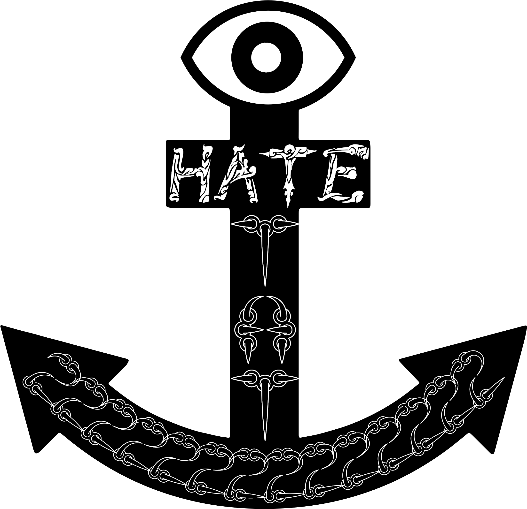 Dailysketch Tattoo - Hate Tattoo Png, Transparent - Transparent PNG Free Download