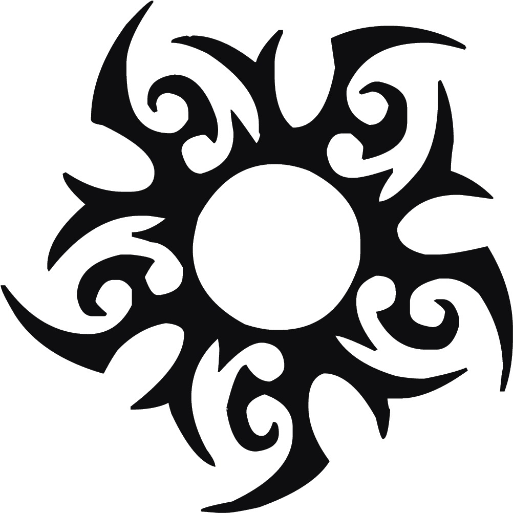 Sun Tribal Png - Tribal Tattoo Png, Transparent - Transparent PNG Free Download