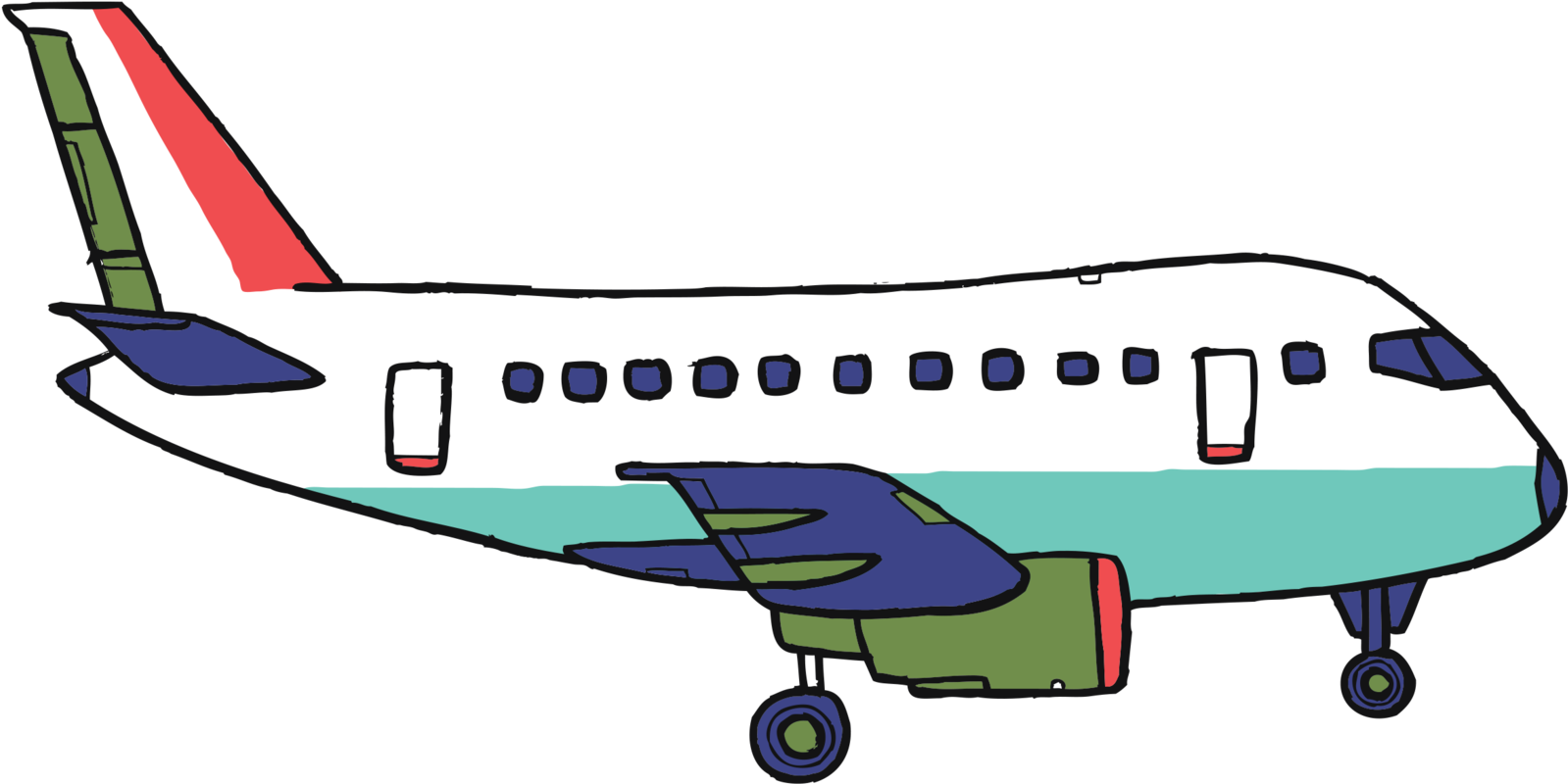Airplane - Airplane - Airplane - Air Plan Tattoo - Kids Tattoos Aeroplane, HD Png Download - Transparent PNG Free Download