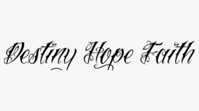 Clip Art Destiny Tattoo Designs Ideas - Tattoo Faith And Hope, HD Png Download - Transparent PNG Free Download
