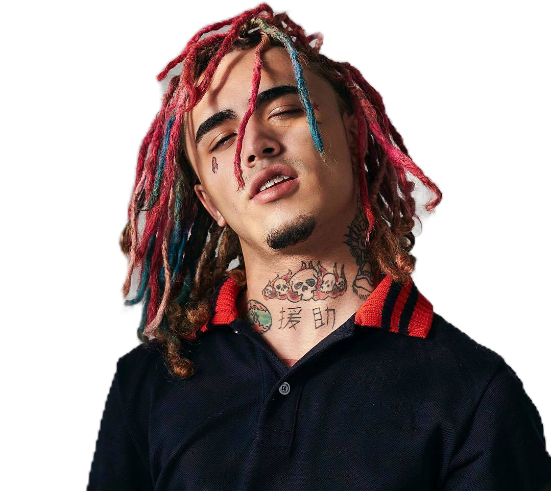 Lil Pump Skull Tattoo - Lil Pump Neck Tattoo, HD Png Download - Transparent PNG Free Download