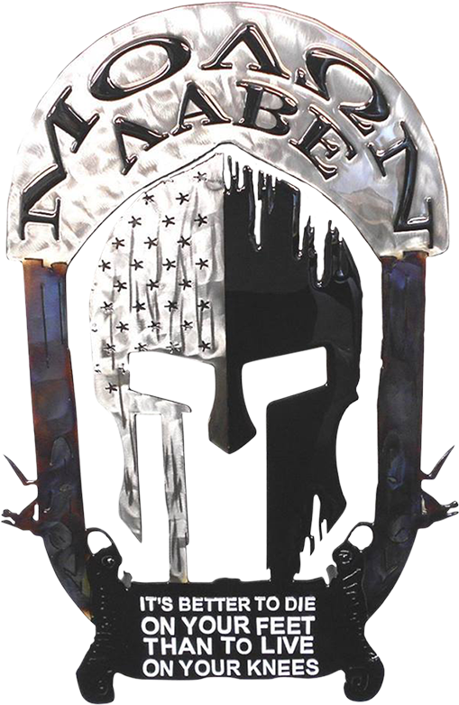 Molten Metal Sign - Spartan Helmet Molon Labe Tattoo, HD Png Download - Transparent PNG Free Download