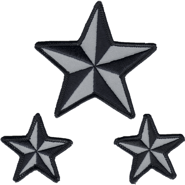 Transparent Nautical Star Png - Nautical Star Black Tattoo, Png Download - Transparent PNG Free Download