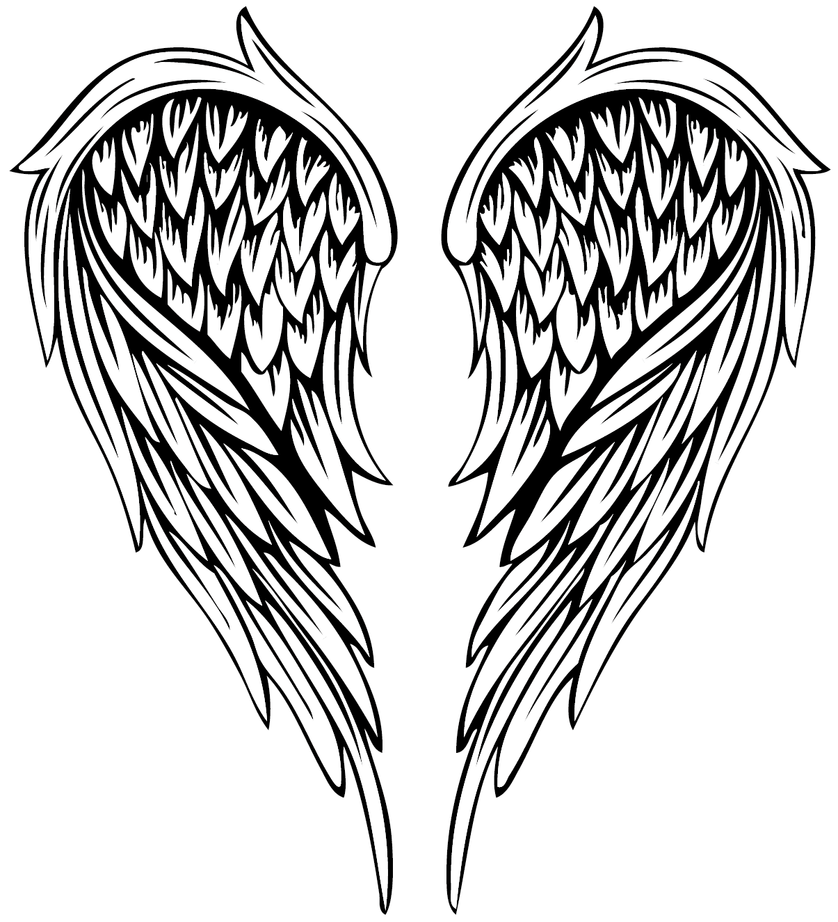 Angel Angelwings Wings Wing Tattoos Tattoo - Angel Wings Tattoo Png, Transparent - Transparent PNG Free Download
