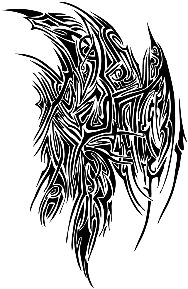 Transparent Tattoo Png - Tribal Demon Wings Tattoos, Png Download - Transparent PNG Free Download