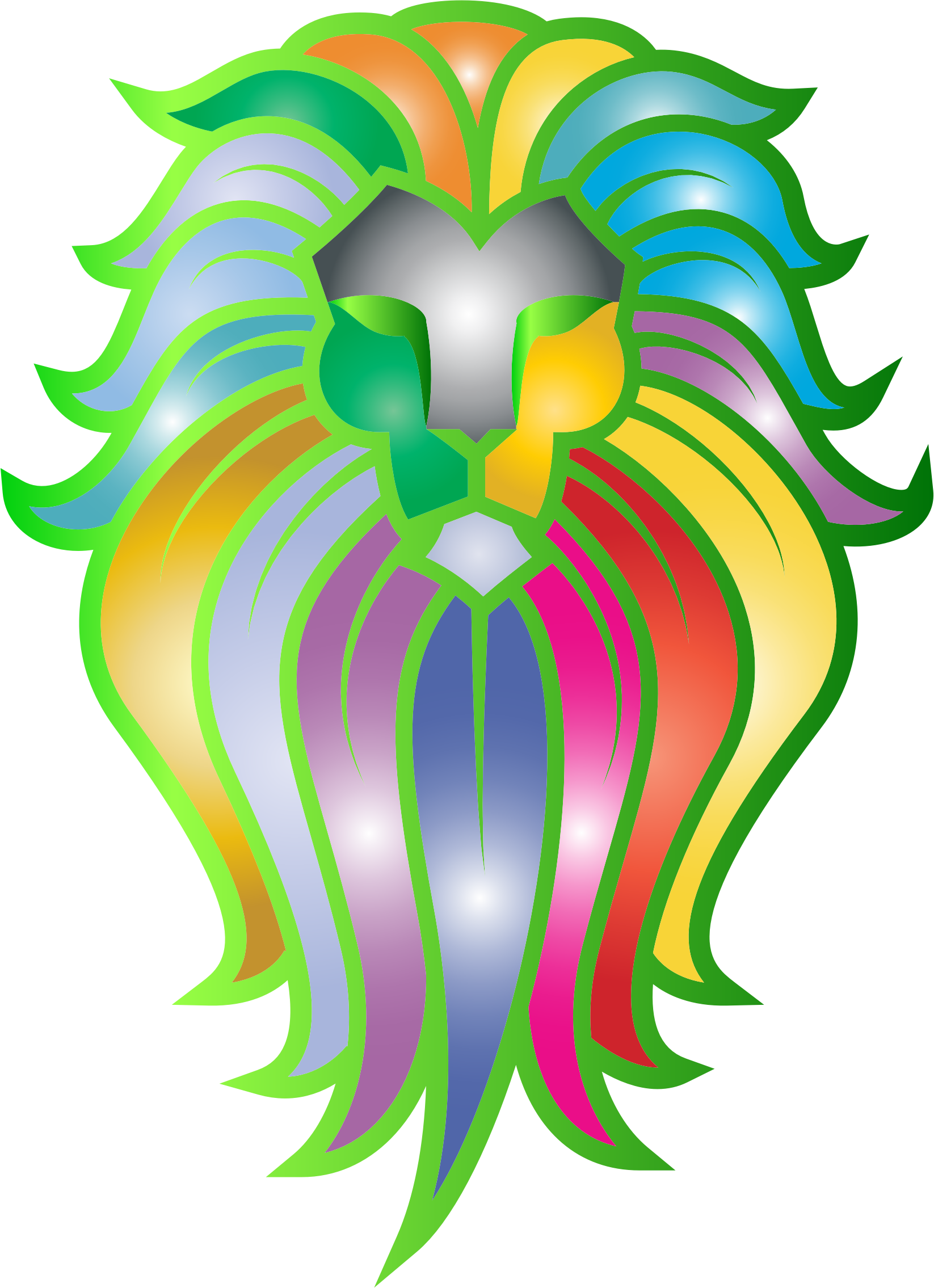 Chromatic Lion Face Tattoo 6 No Background - Transparent Background Bts Tattoos Png, Png Download - Transparent PNG Free Download