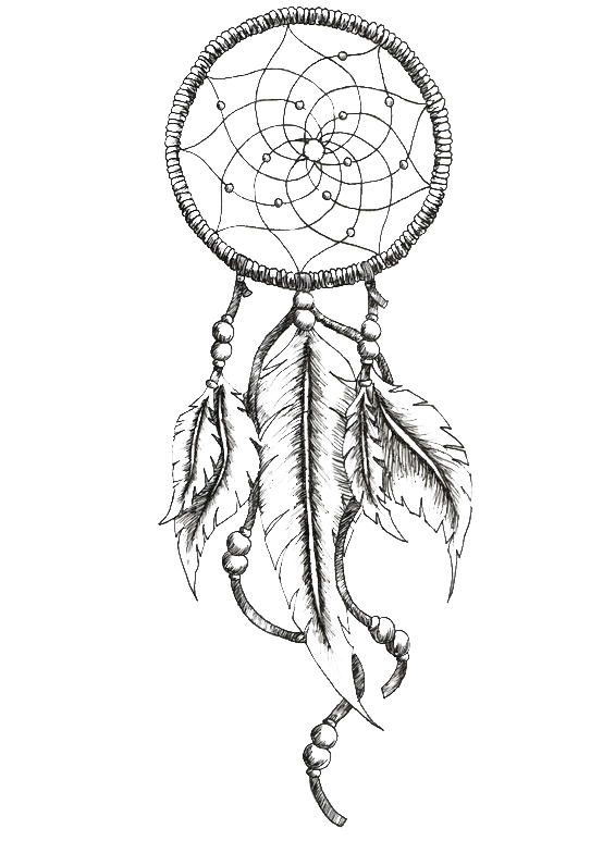 Tattoo Ink Black And Gray Dreamcatcher Png Download - Dreamcatcher Tattoo, Transparent - Transparent PNG Free Download