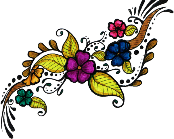 Babys Breath Clipart Tattoo - Colour Full Tattoo Png, Transparent - Transparent PNG Free Download