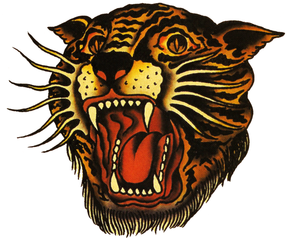Transparent Tiger Transparent Png - Chinese Tiger Head Tattoo, Png Download - Transparent PNG Free Download