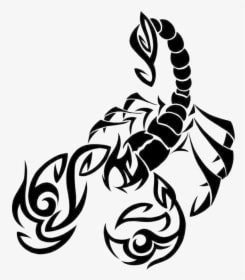 Scorpio Tattoo Png Image Transparent Background - Black Tattoo Transparent Background, Png Download - Transparent PNG Free Download