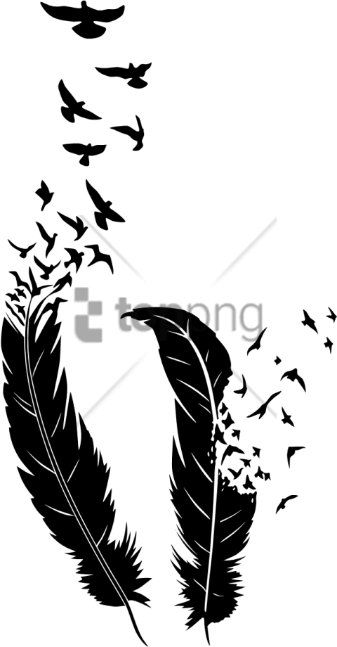 Free Png Birds Of A Feather Png Image With Transparent - Tattoo Design Of Birds, Png Download - Transparent PNG Free Download