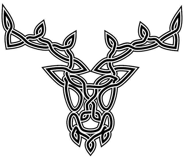 Deer Celtic Knot Celts Tattoo - Celtic Stag Tattoo Design, HD Png Download - Transparent PNG Free Download