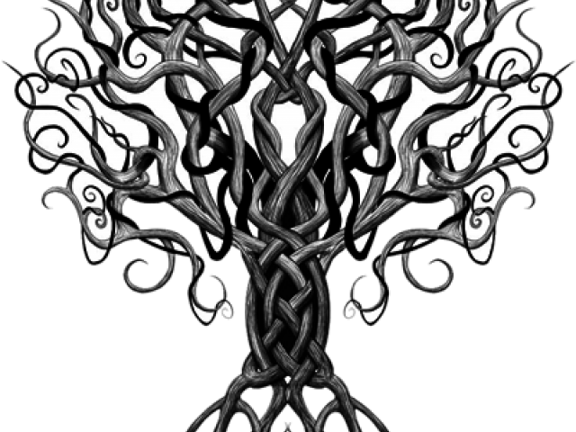 Celtic Knot Tattoos Png Transparent Images - Yggdrasil Tattoo, Png Download - Transparent PNG Free Download