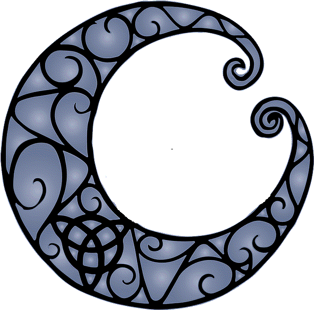 Wiccan Crescent Moon Tattoo Clipart , Png Download - Wiccan Tattoo Designs, Transparent - Transparent PNG Free Download