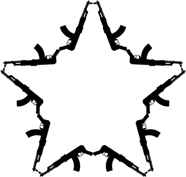 Ak 47 Star Tattoo Clipart , Png Download - Ak 47 Star Tattoos, Transparent - Transparent PNG Free Download