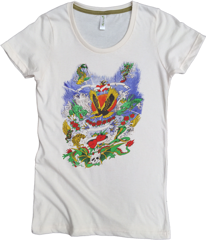 Transparent Koi Fish Tattoo Png - Heart Monarchs T Shirt, Png Download - Transparent PNG Free Download