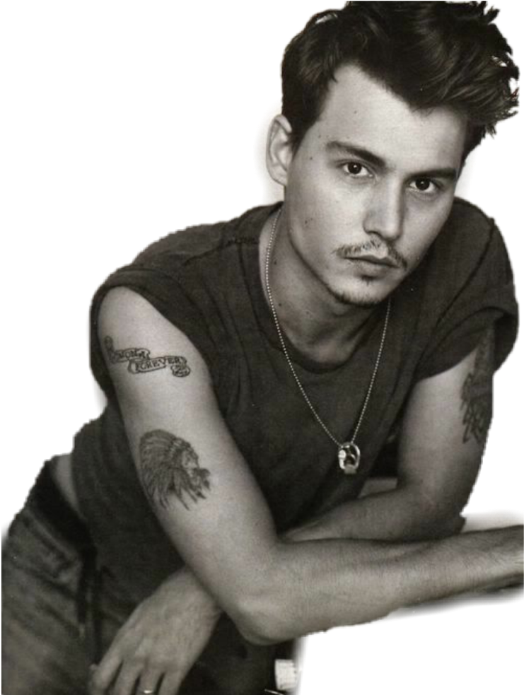 Young Johnny Depp Tattoos , Png Download - Johnny Depp Young Tattoo, Transparent - Transparent PNG Free Download