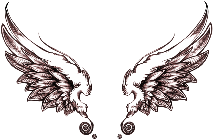 Wings Tattoo Png Image File - Danish Zehen Tattoo Design Png, Transparent - Transparent PNG Free Download