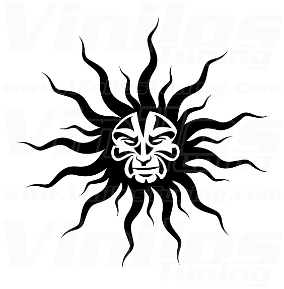 - Sun Tribal Vector , Png Download - Sun Face Tattoo Tribal, Transparent - Transparent PNG Free Download