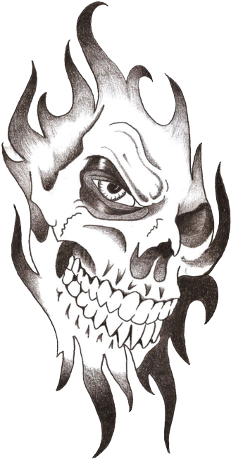 Skull Tribal Tattoo Designs, HD Png Download - Transparent PNG Free Download