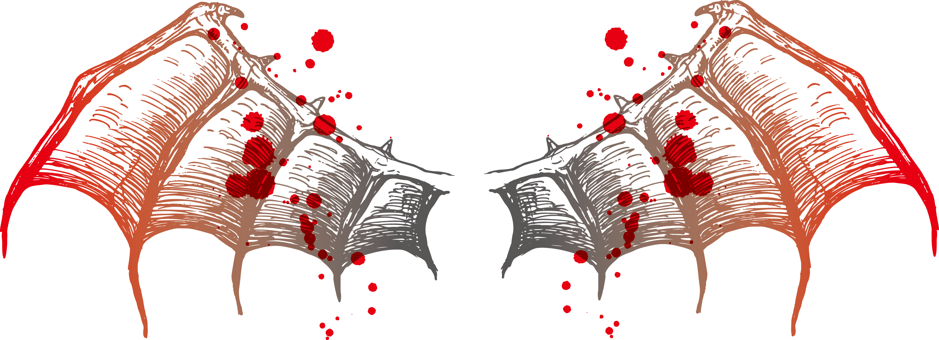 Bat Wing Euclidean Vector - Simple Wings Tattoo Design, HD Png Download - Transparent PNG Free Download