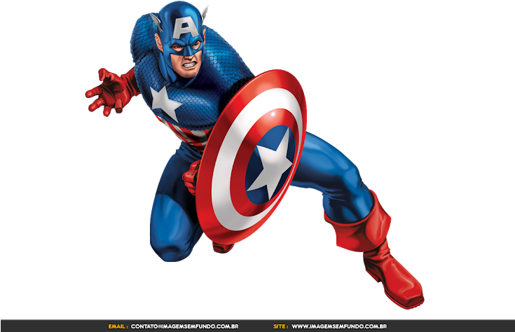 Clip Art Fundo Capitao America - Marvel Captain America Tattoo, HD Png Download - Transparent PNG Free Download