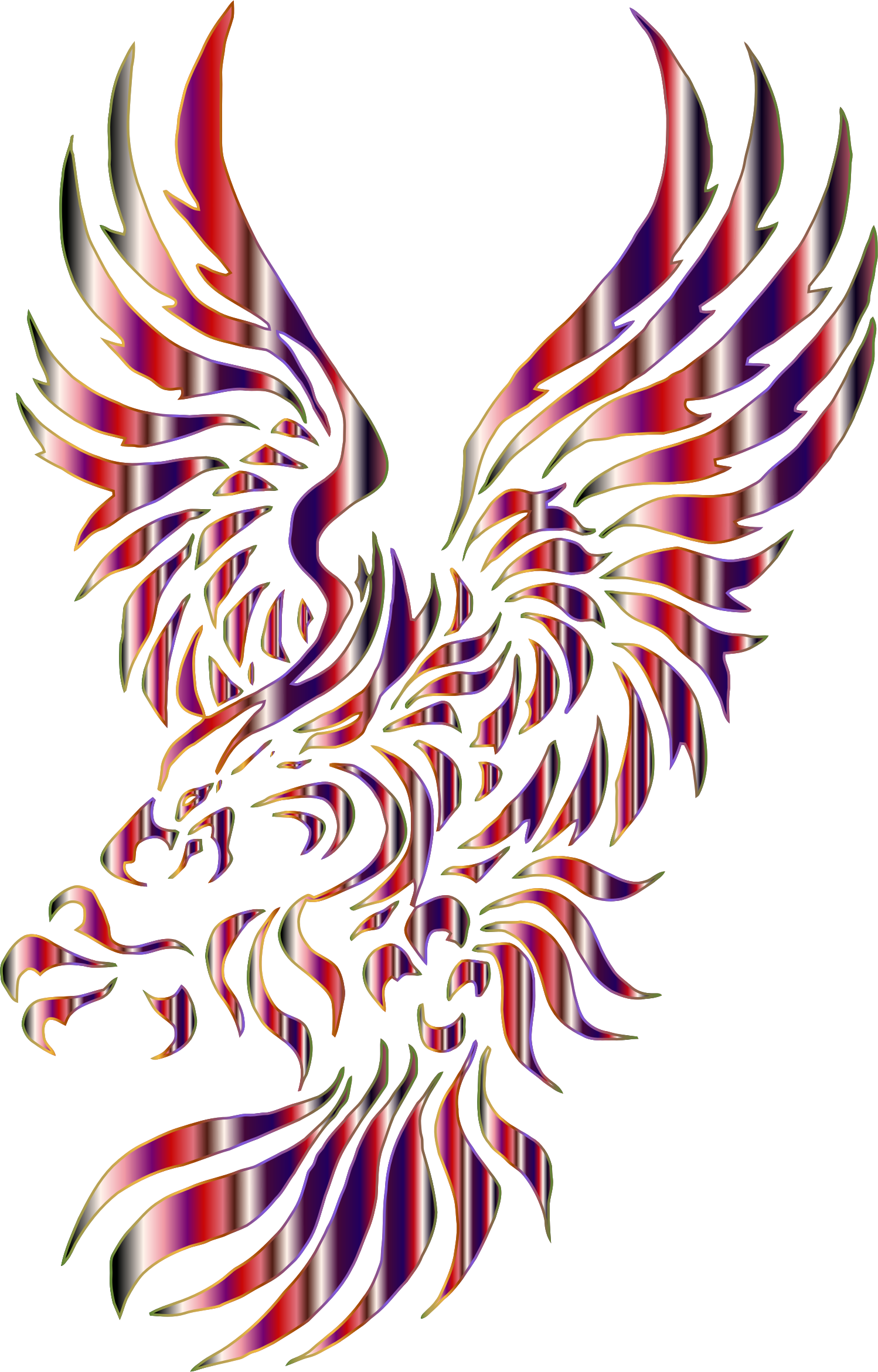 This Free Icons Png Design Of Chromatic Tribal Eagle - Eagle Tattoo Designs For Men, Transparent - Transparent PNG Free Download