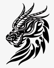 Car Sticker Png - Dragon Tattoo Simple, Transparent - Transparent PNG Free Download
