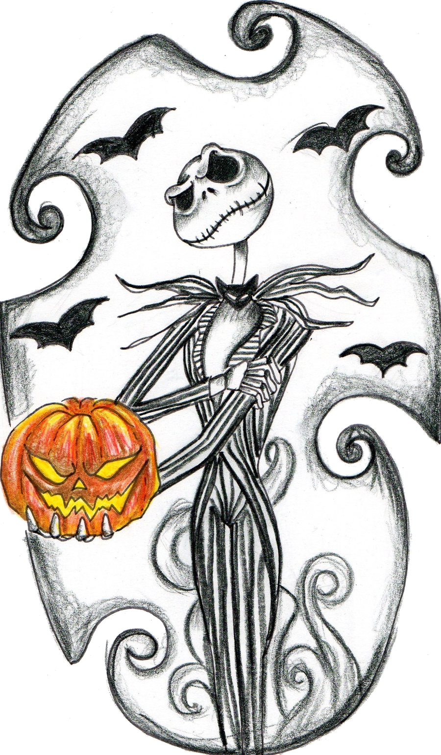 Jack Skellington Halloween Nightmare Before Christmas - Nightmare Before Christmas Tattoo Design, HD Png Download - Transparent PNG Free Download