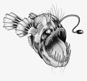 Transparent Anglerfish Png - Angler Fish Tattoo Designs, Png Download - Transparent PNG Free Download