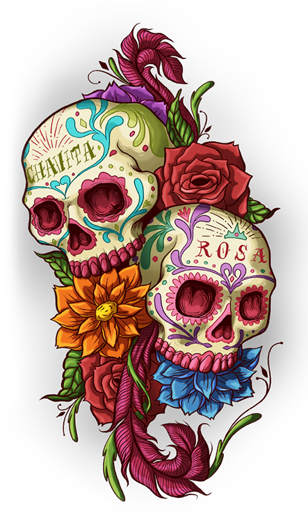 Clip Art 3d Skull Tattoos, HD Png Download - Transparent PNG Free Download