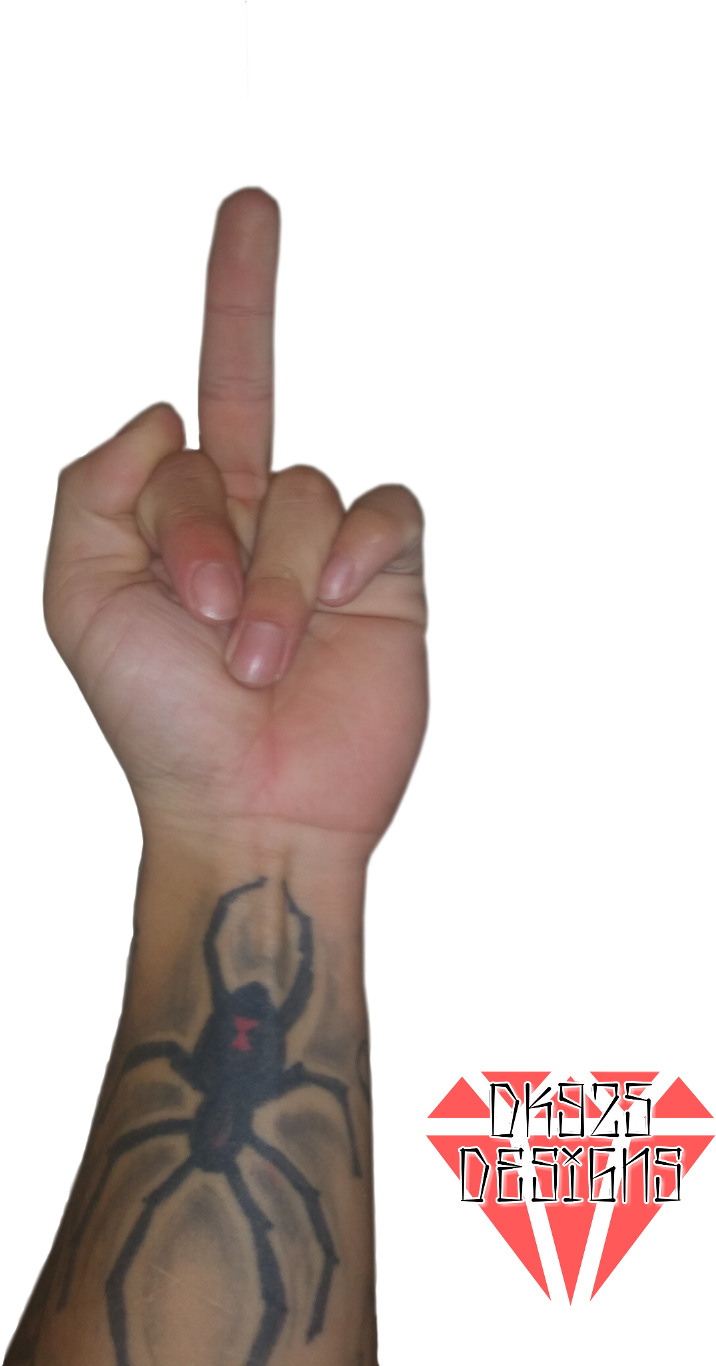 #flipoff #finger #hand #arm #dk925 #dk925designs - Flipping The Bird Png, Transparent - Transparent PNG Free Download