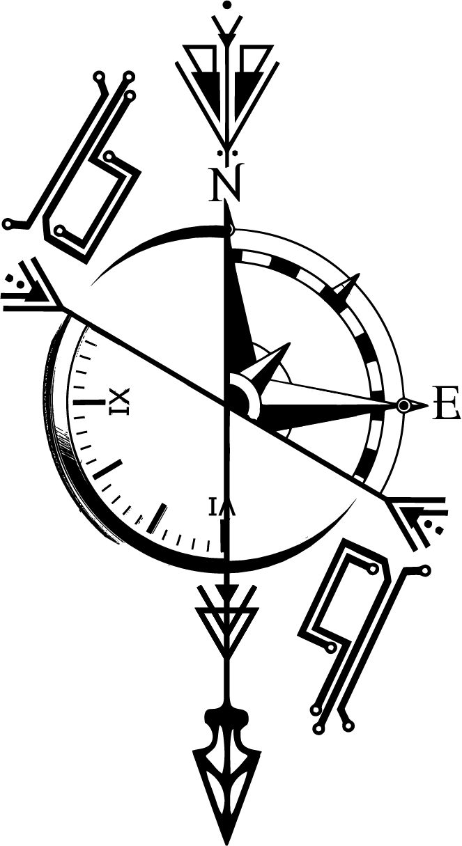 The Idea With - Compassgirl Tattoo Design, HD Png Download - Transparent PNG Free Download