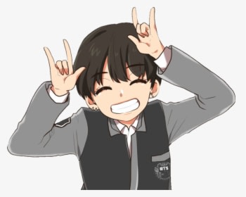 Anime Cute Bts, HD Png Download - Transparent PNG Free Download