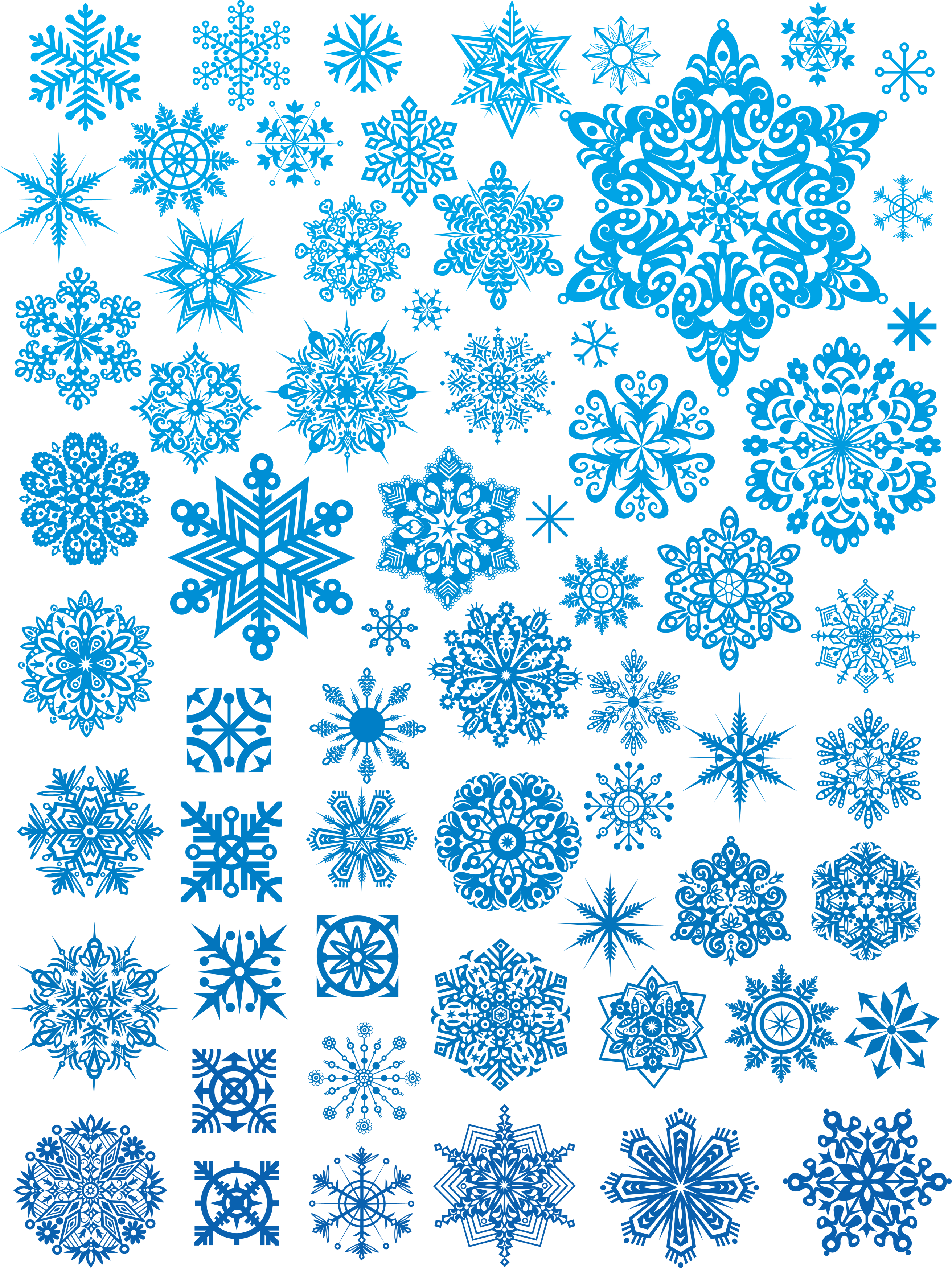Euclidean Vector Snowflake Snowflakes Free Png Hq Clipart - Snowflake Designs Tattoo, Transparent - Transparent PNG Free Download