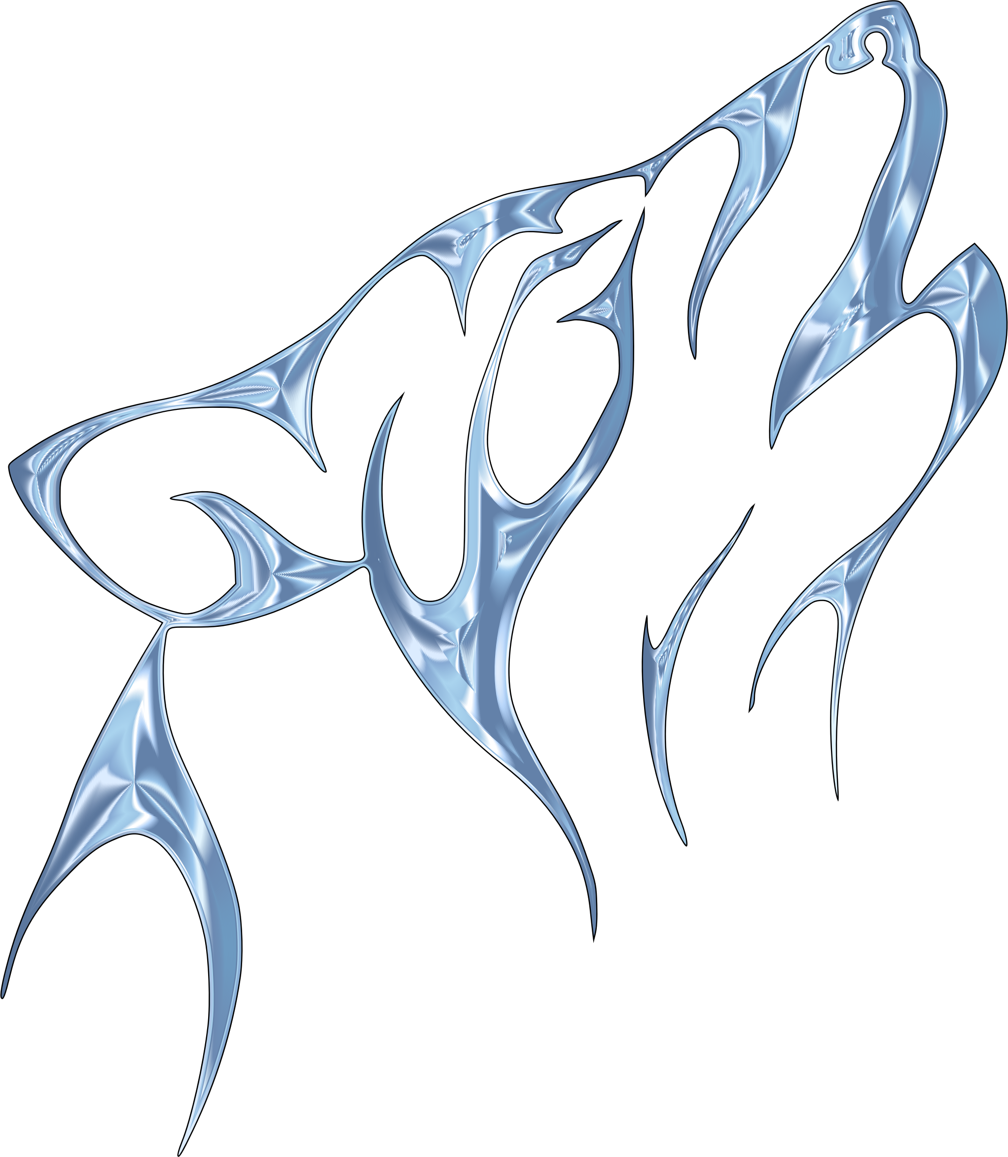 Transparent Ice Png Transparent - Wolf Tattoo, Png Download - Transparent PNG Free Download