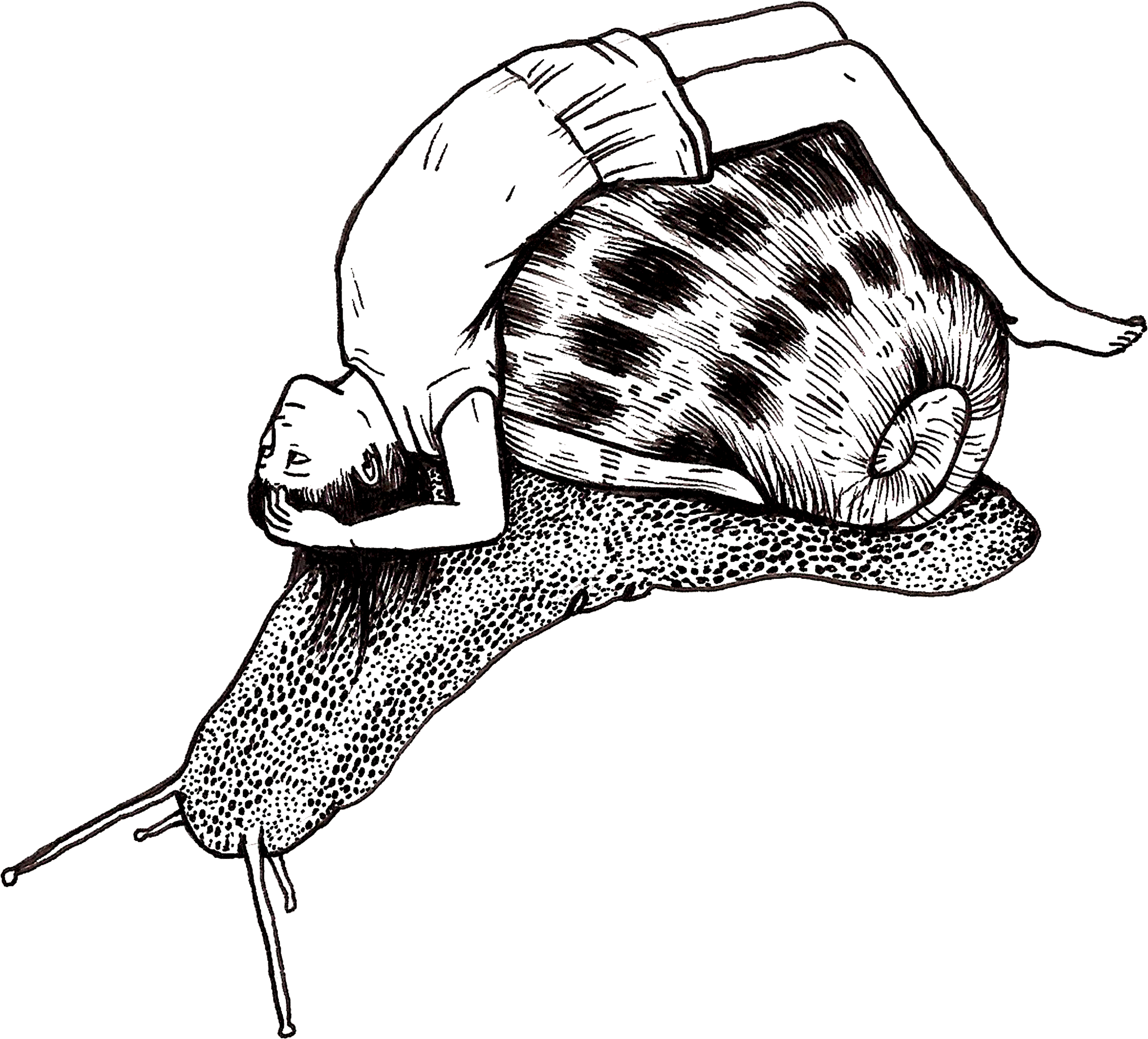 Snail Girl Tattoo, HD Png Download - Transparent PNG Free Download