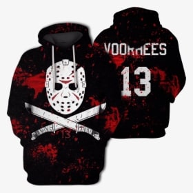 3d Jason Voorhees Friday The 13th Hoodie - Jason Mask Tattoo Outline, HD Png Download - Tattoo Transparent PNG Free Download