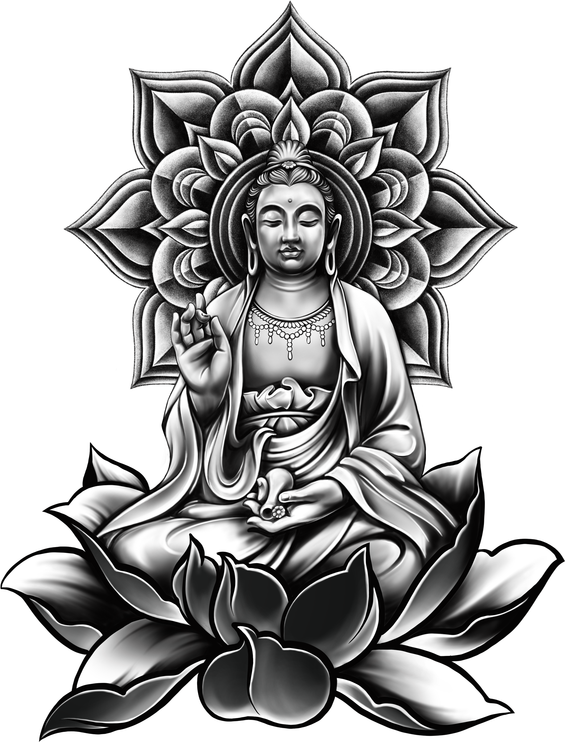 Buddha - Buddha Tattoo Transparent, HD Png Download - Transparent PNG Free Download