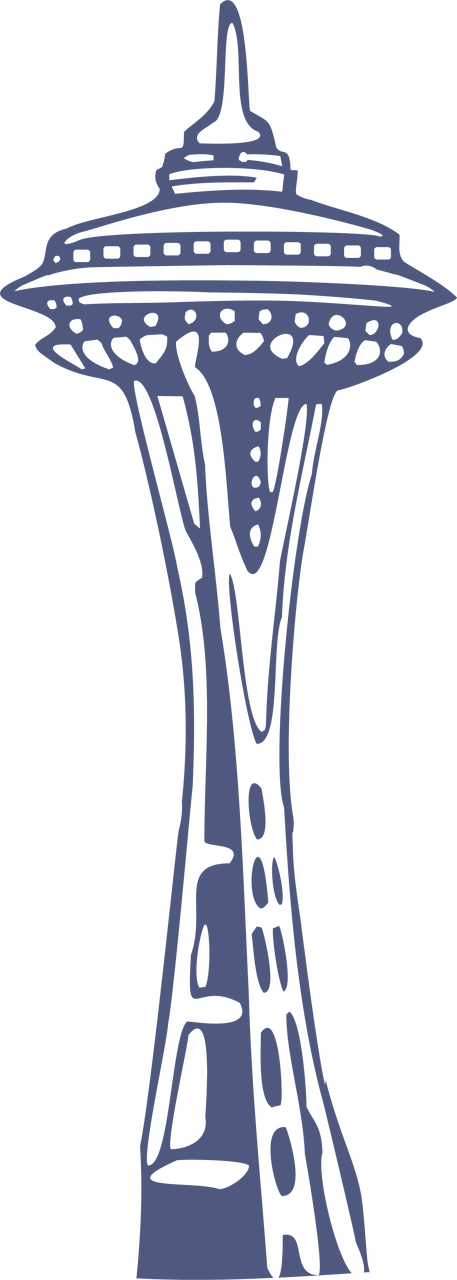 Space Needle Svg Cut File - Seattle Space Needle Tattoo, HD Png Download - Transparent PNG Free Download