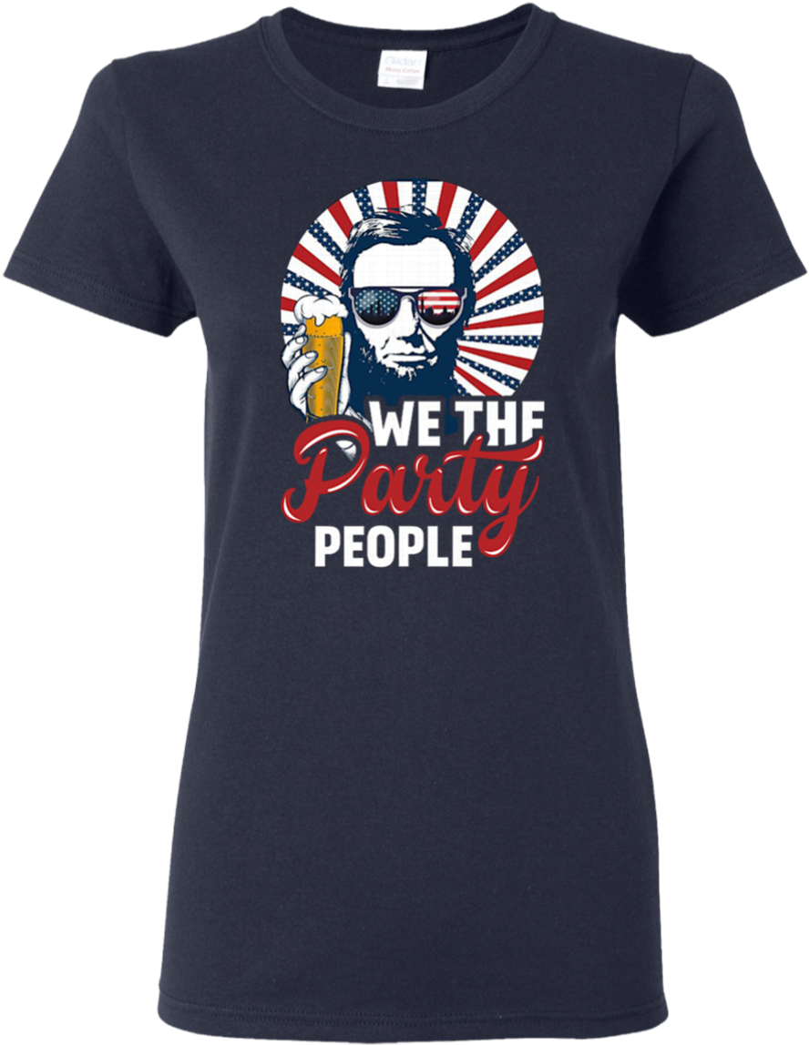 Patriotic We The Party People Abraham Lincoln 4th Of - Dogs And Tattoos Make Me Happy, HD Png Download - Transparent PNG Free Download