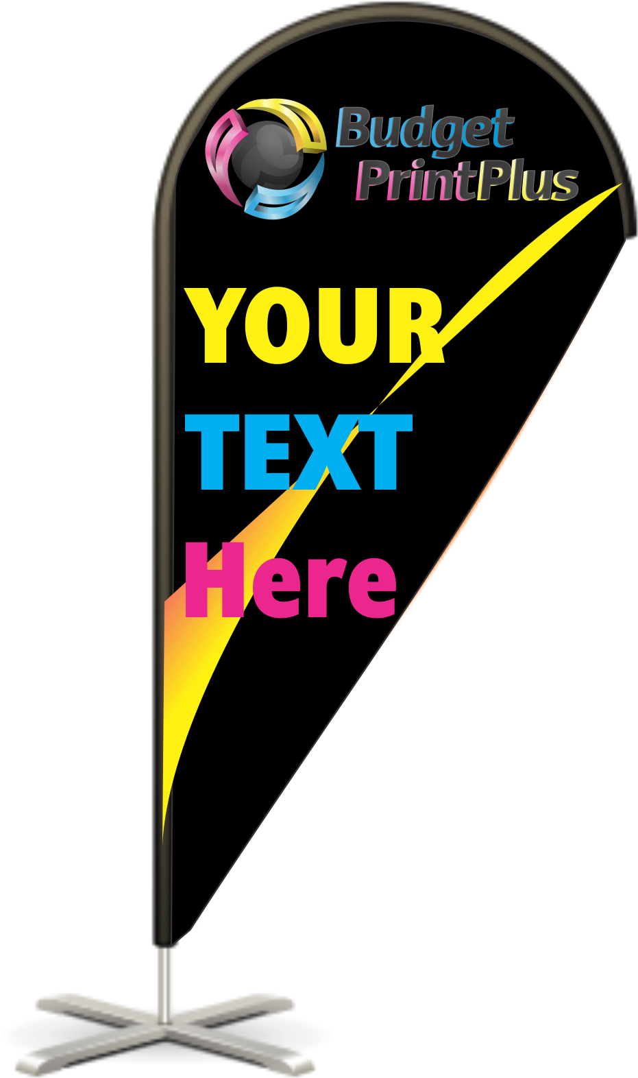 Bpp Provides Customised Flag Online Printing Services - Tear Drop Banner Png, Transparent - Transparent PNG Free Download