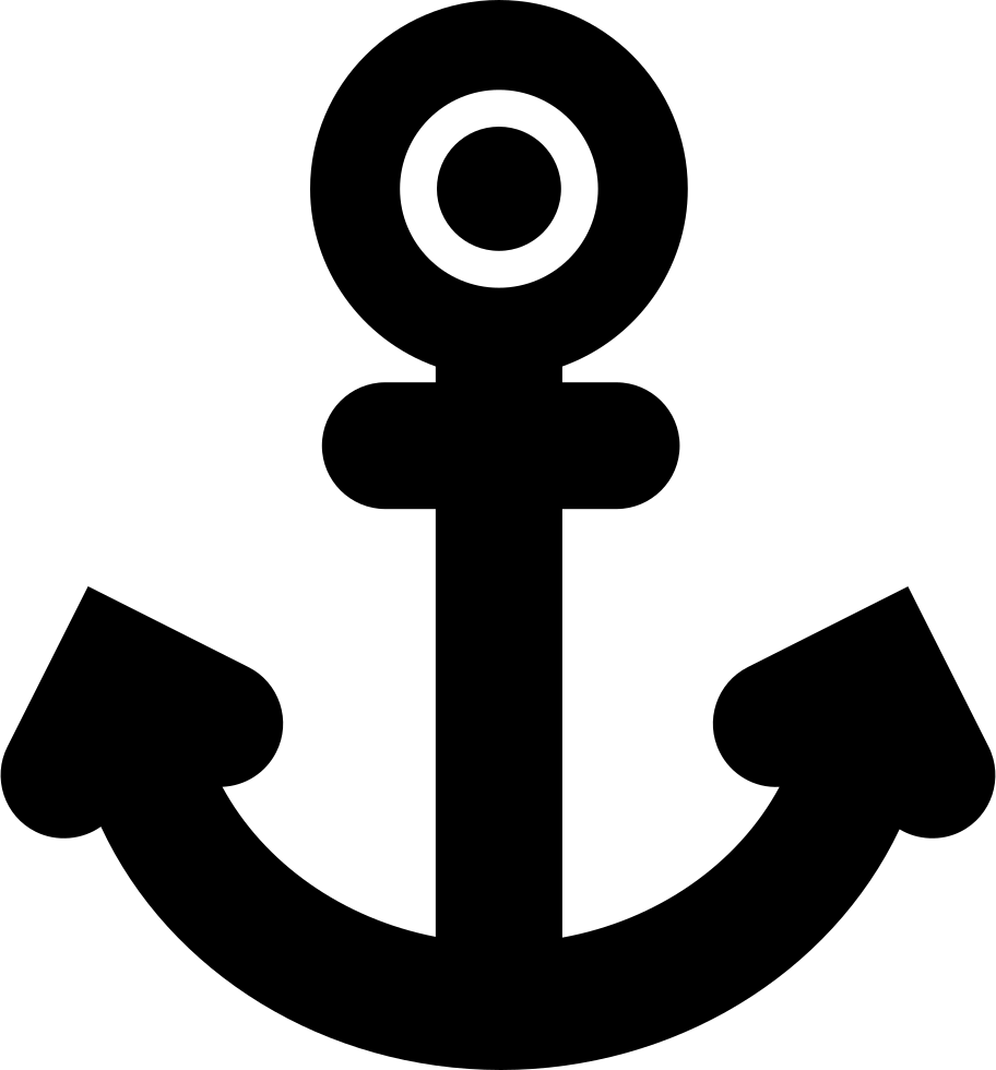 Anchor Tattoo - Anchor Icon Black And White, HD Png Download - Transparent PNG Free Download