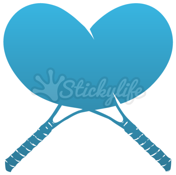 Tennis Racket Temporary Tattoo - Heart, HD Png Download - Transparent PNG Free Download