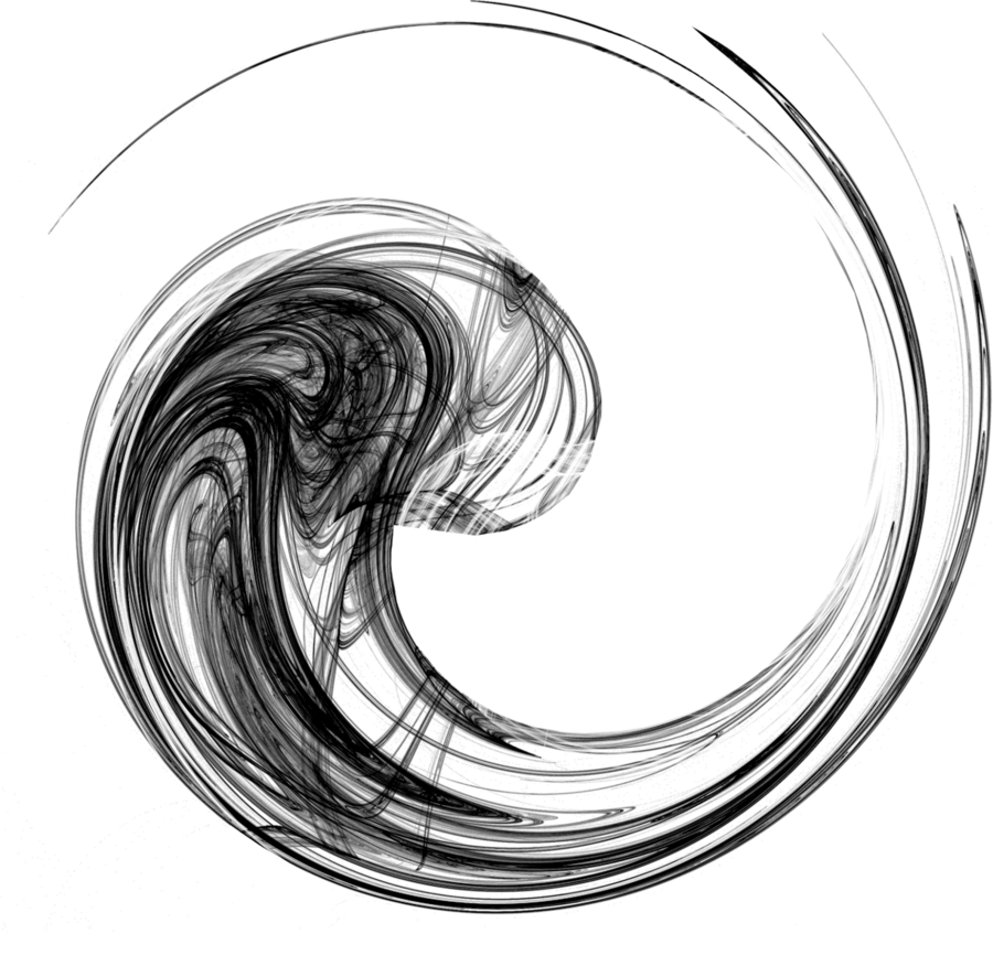 Fractal Png Transparent Images - Abstract Yin Yang Tattoo, Png Download - Transparent PNG Free Download