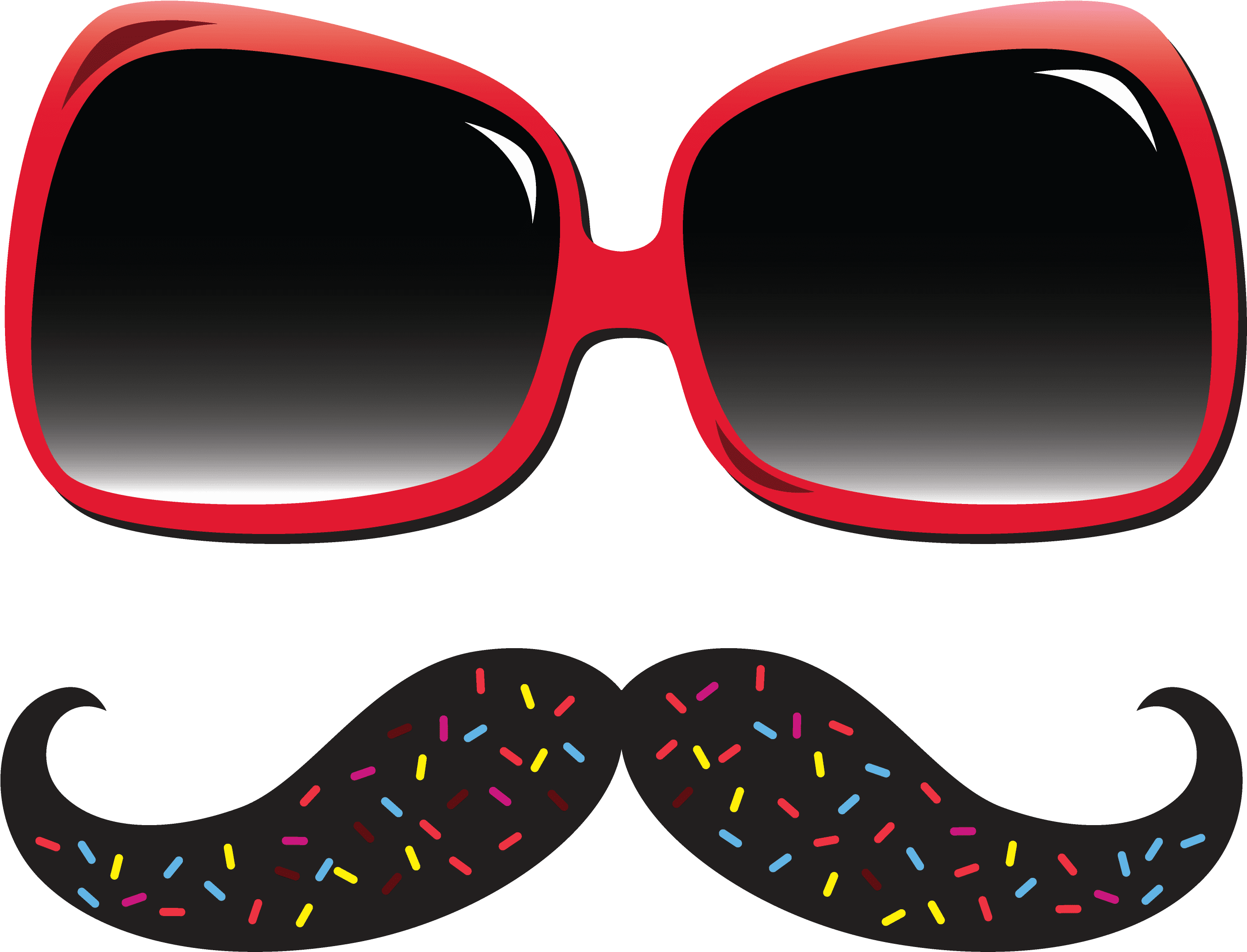 Glasses And Moustache, HD Png Download - Transparent PNG Free Download